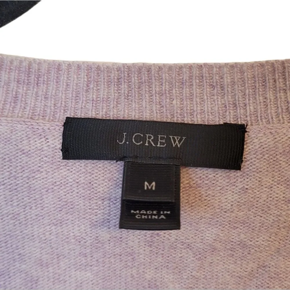 J. Crew Women's Lilac Wool Blend Sweater Size M
